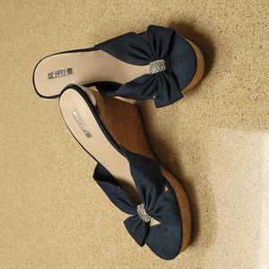 Guess Denim w/ Cork Wedge Sandal